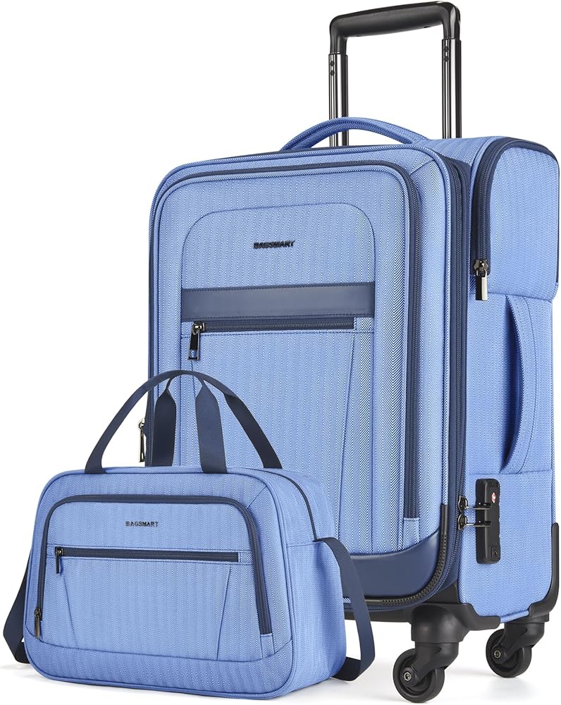 BAGSMART Expandable Carry-On Suitcase Review