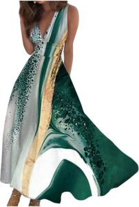 Women’s Print Maxi Dress Review